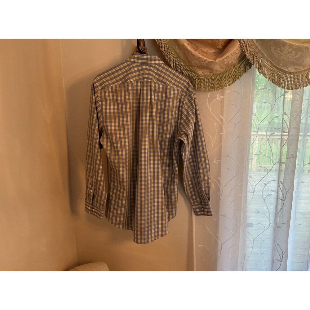 Neiman Marcus Shirt Mens 15 x 32/33 Trim Fit Long Sleeve Button Up 80's 2Ply - Picture 3 of 6